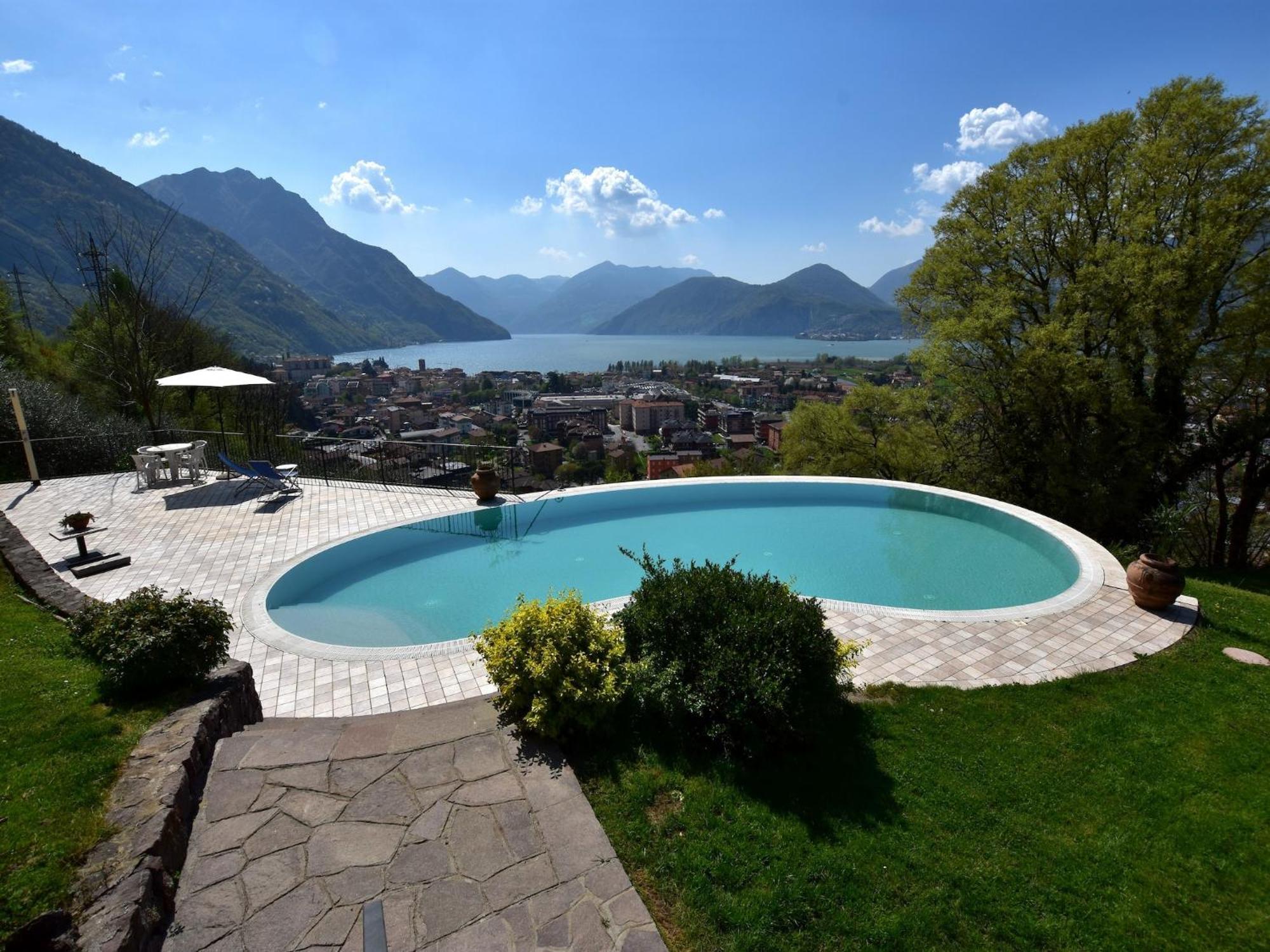 Villa In Pisogne With Pool Garden And Lake View Экстерьер фото